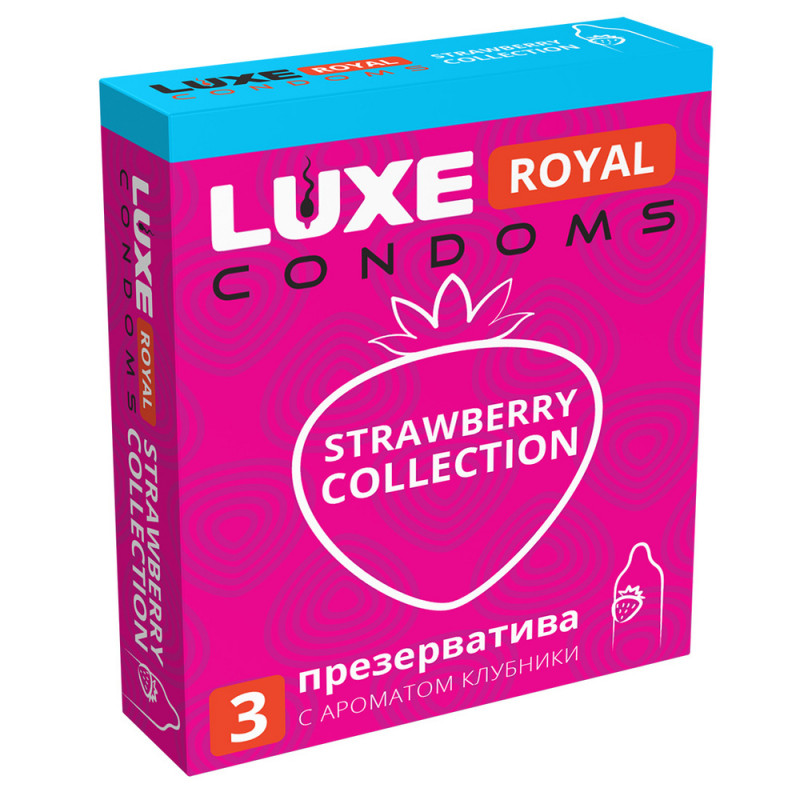 Презервативы Luxe Royal Strawberry Collection