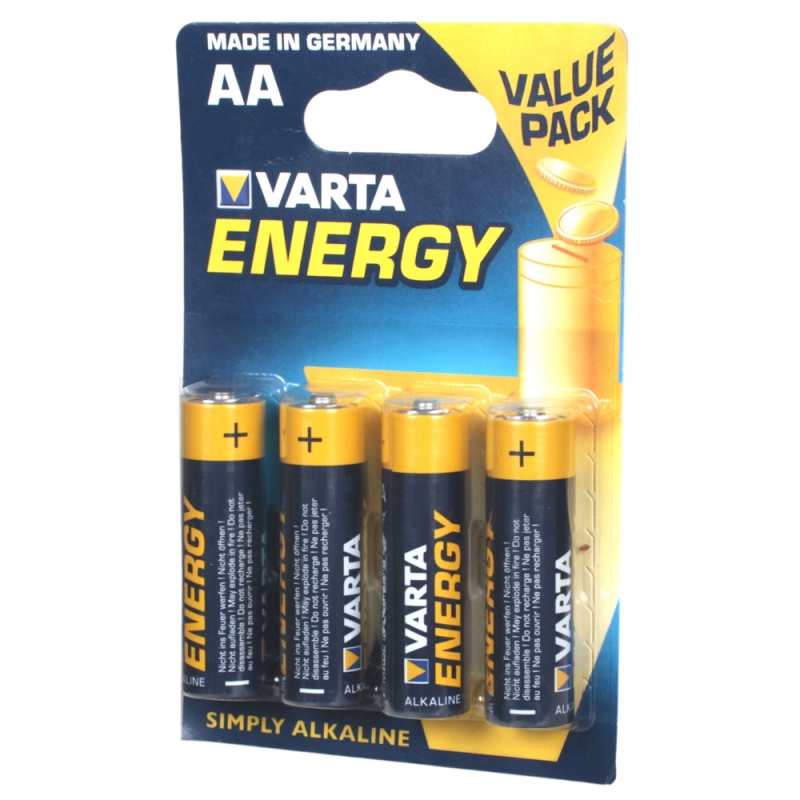 Батарейки VARTA ENERGYтипа АA, бл.4 шт